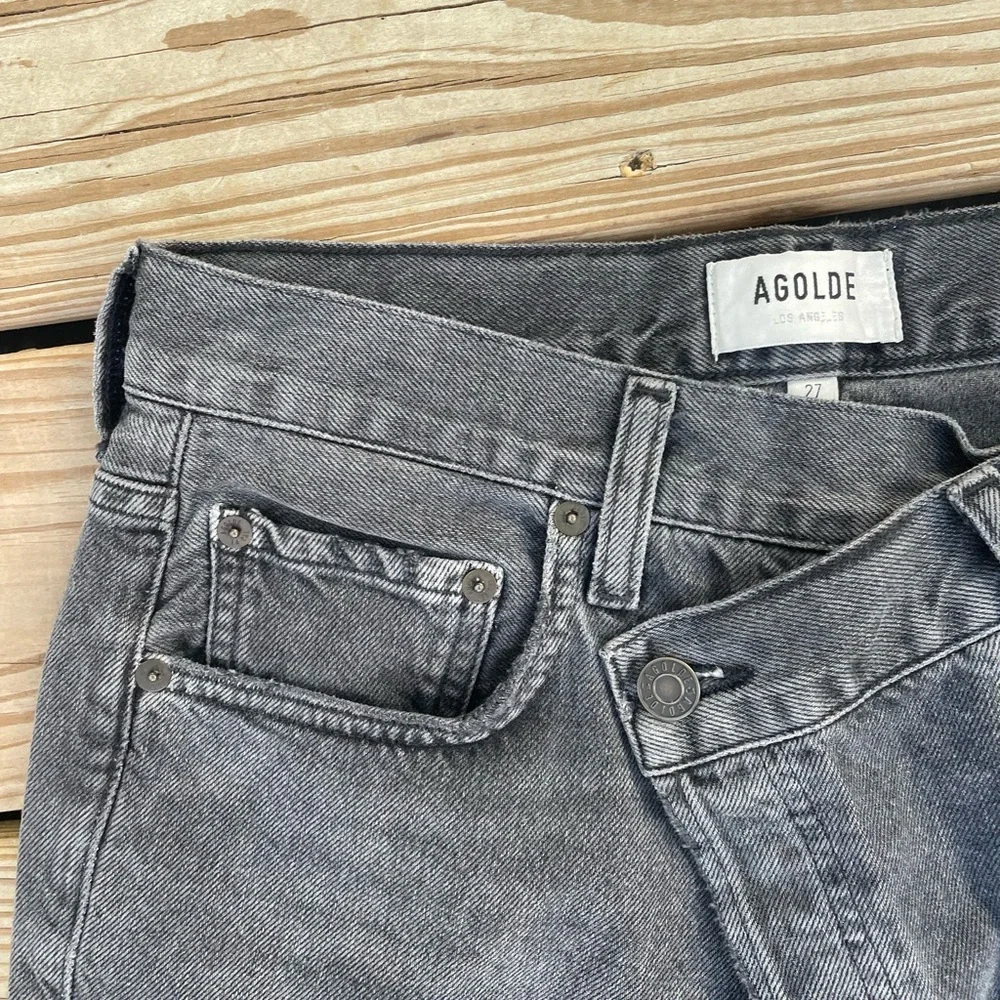 AGOLDE Criss Cross Straight Jeans In Shambles - Picture 9 of 10